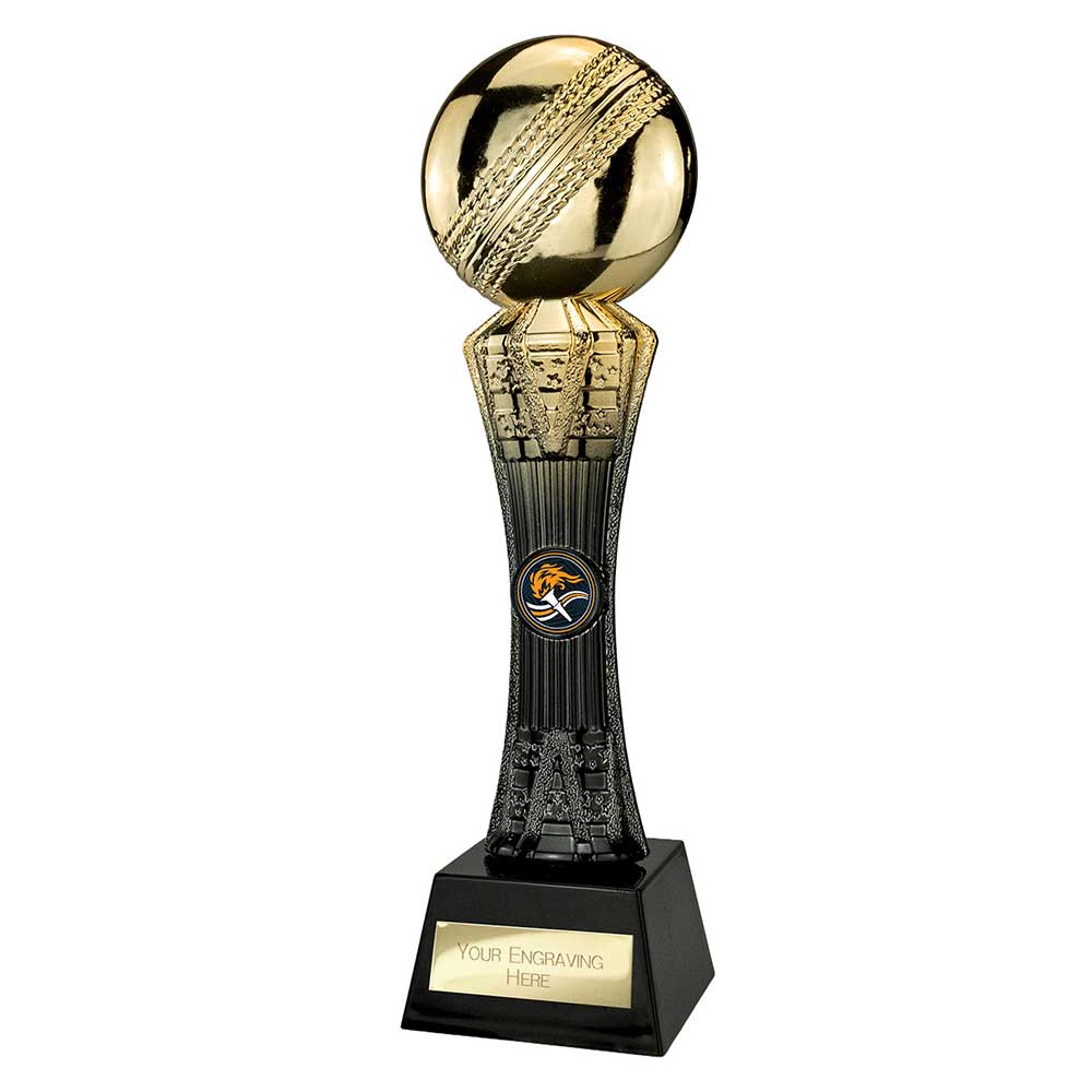 Gold Cricket Ball Tower Trophy