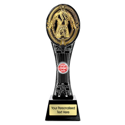 Personalised Martial Arts Gi Tower Trophy with Club Logo