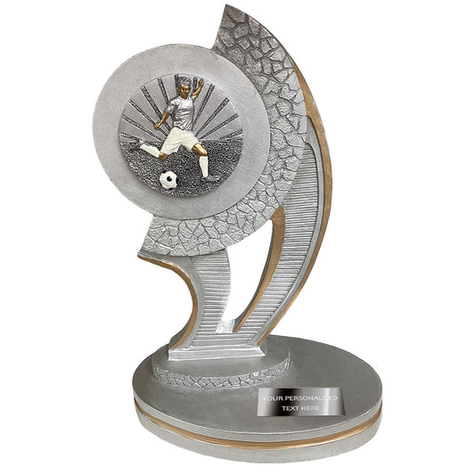 Silver Football Resin Trophy Award (PCM1351-/2/3)