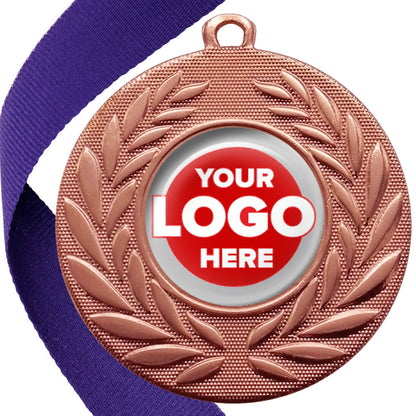 Classic Wreath Medals Domed - MINIMUM ORDER 100