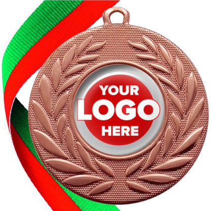 Classic Wreath Medals Domed - MINIMUM ORDER 100