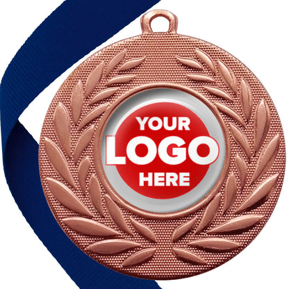 Classic Wreath Medals Domed - MINIMUM ORDER 100