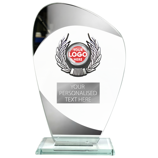 Remarkable Glass Award with Silver Elements (RB1C)