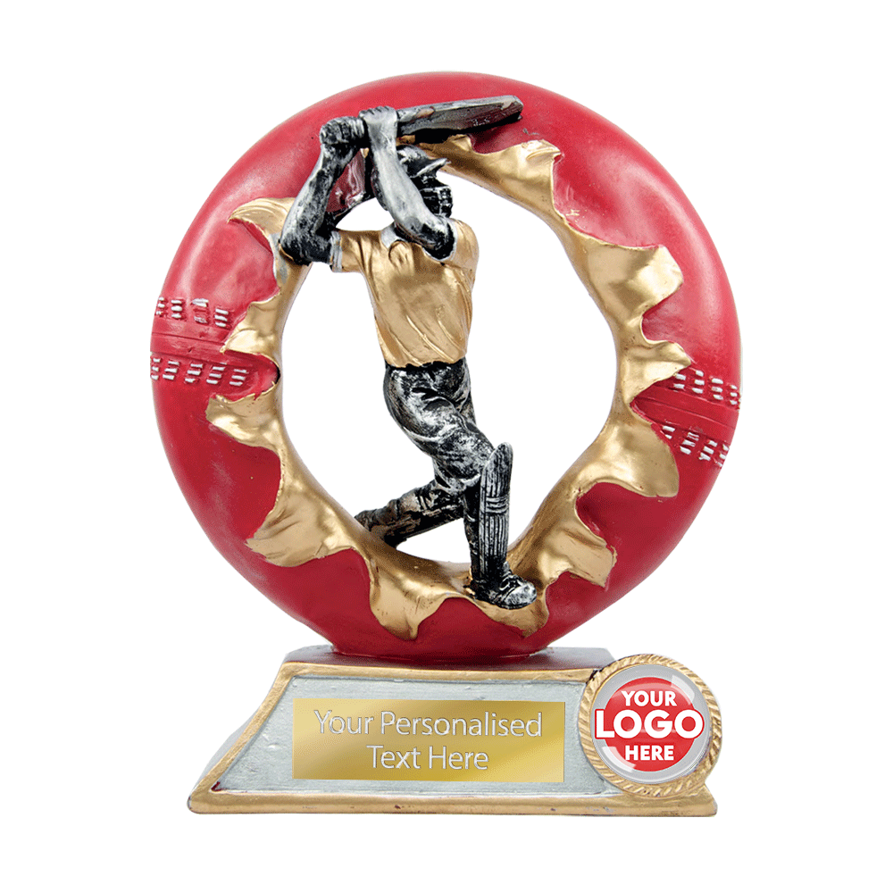 Cricket Batsman&Ball Resin Figurine (RBT22647/59/68SP) BW Trophies