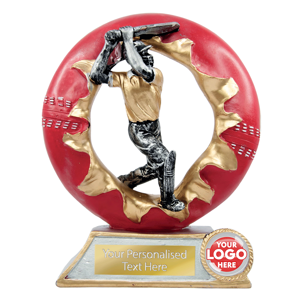 Cricket Batsman&Ball Resin Figurine (RBT22647/59/68SP) BW Trophies