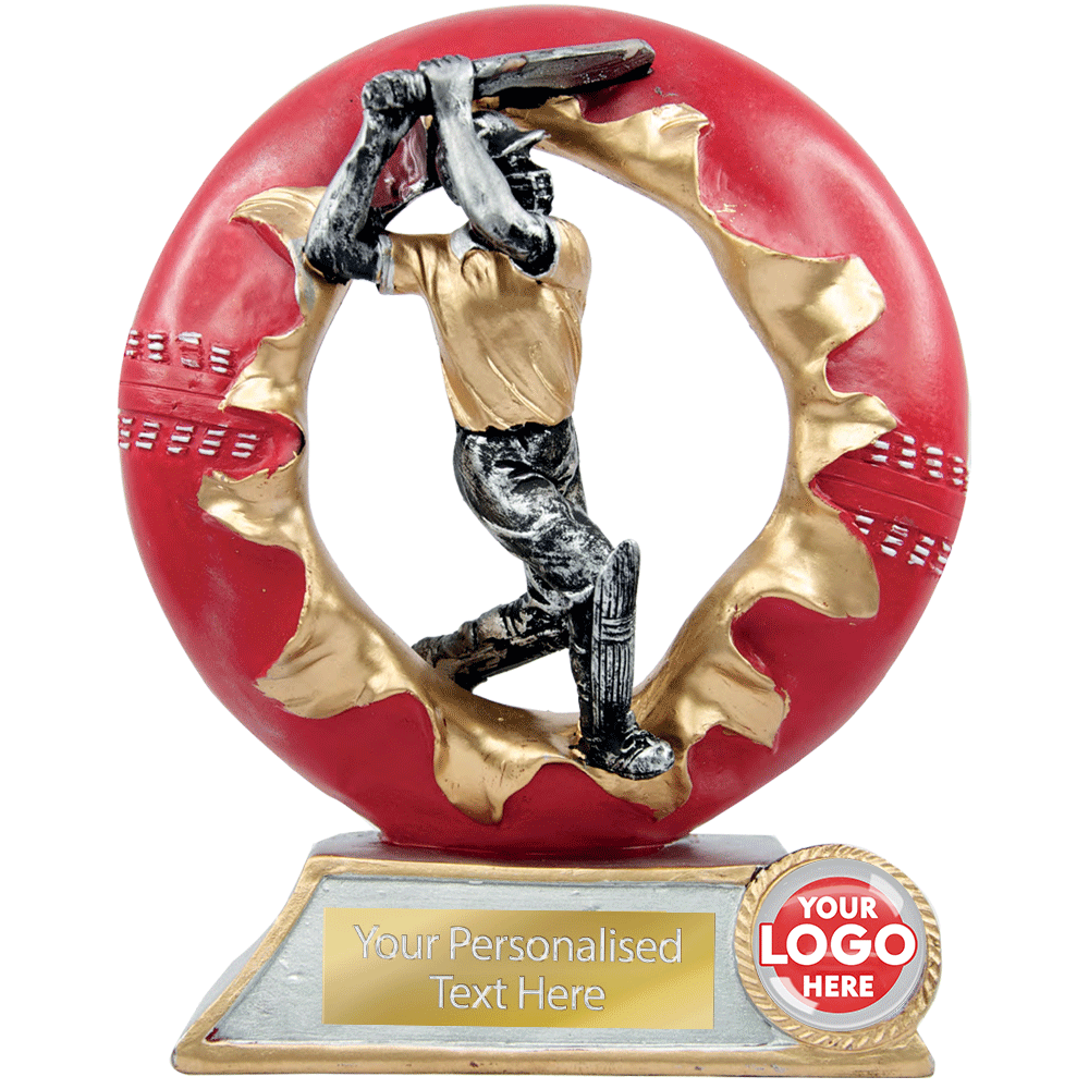 Cricket Batsman&Ball Resin Figurine (RBT22647/59/68SP) BW Trophies