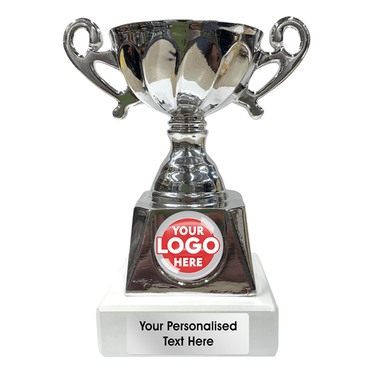 Elegant Silver Resin Coated Cup with Handles (RF1922-01S)