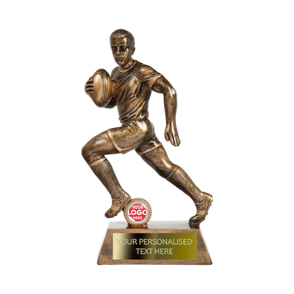 Antique Gold Rugby Player Trophy (RF1955/56/58/59/60)