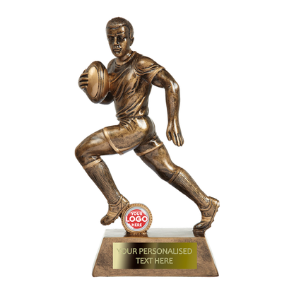 Antique Gold Rugby Player Trophy (RF1955/56/58/59/60)