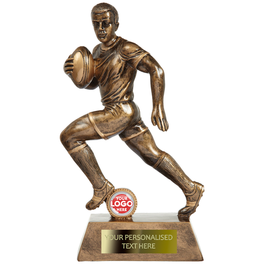 Antique Gold Rugby Player Trophy (RF1955/56/58/59/60)