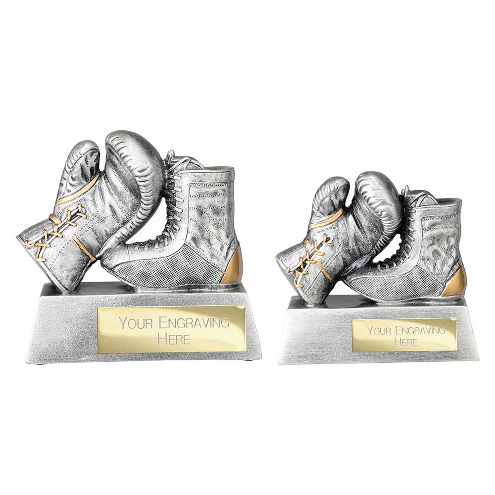 Personalised Boxing Glove and Boot Trophy