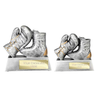 Personalised Boxing Glove and Boot Trophy