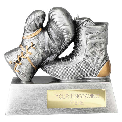 Personalised Boxing Glove and Boot Trophy