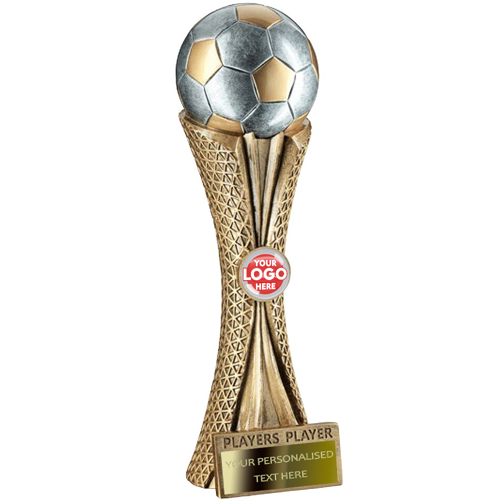 Football Golden Trophy with Silver Ball Available in 4 Titles (RF352MA/MI/PA/PL) BW Trophies