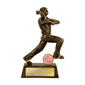 Cricket Bowler Resin Figurine (RFA2216/7/9AG)
