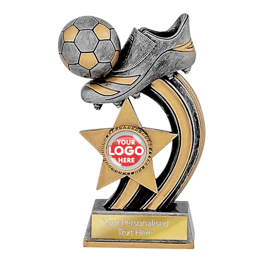 Boot & Ball Football Resin Trophy (RFCB1355/60)