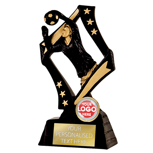 Goalkeeper Football Trophy (RFD31370BKG) BW Trophies