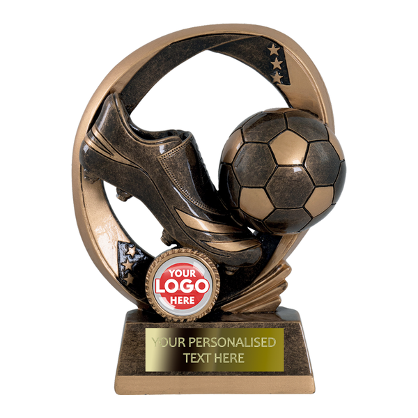 Boot & Ball Trophy with Little Stars Design (RFE1350/55/60AGG)
