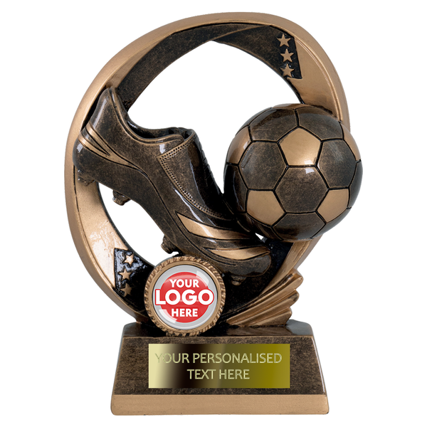 Boot & Ball Trophy with Little Stars Design (RFE1350/55/60AGG)