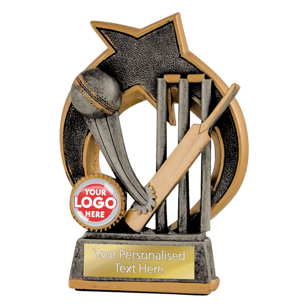 Cricket Bat & Ball Resin Figurine (RFS2250/60ASG)