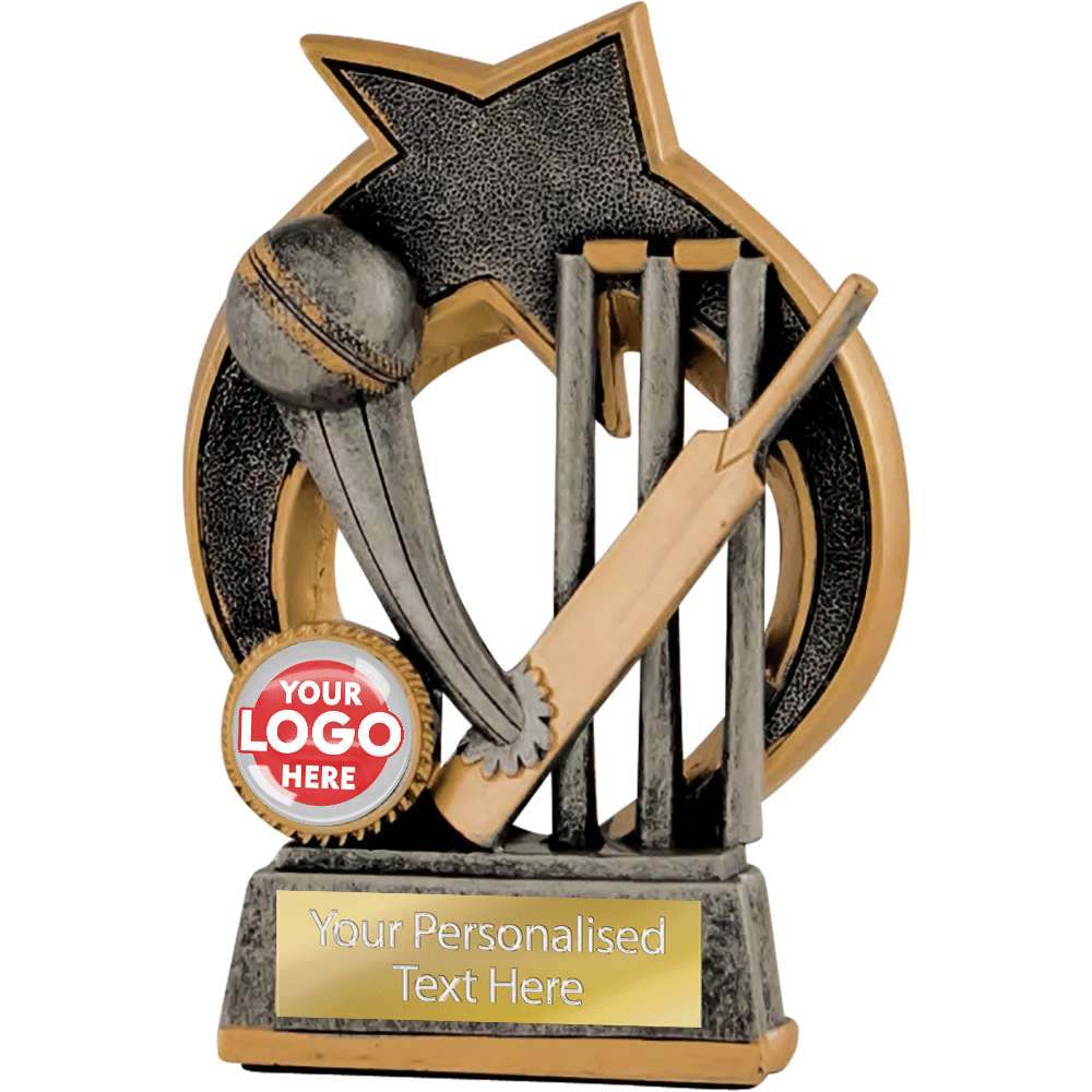 Cricket Bat & Ball Resin Figurine (RFS2250/60ASG) – BW Trophies