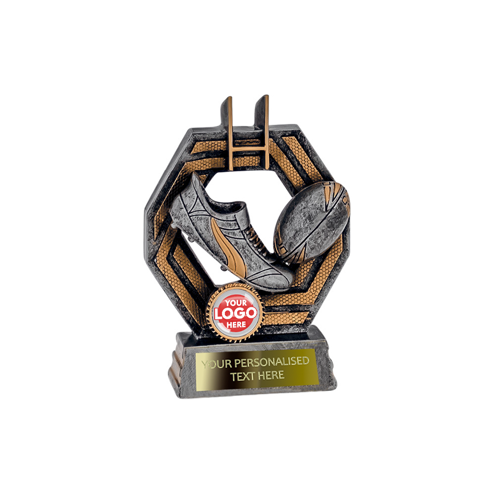 Antique Silver and Gold Rugby Award (RFTI1905/6ASG)