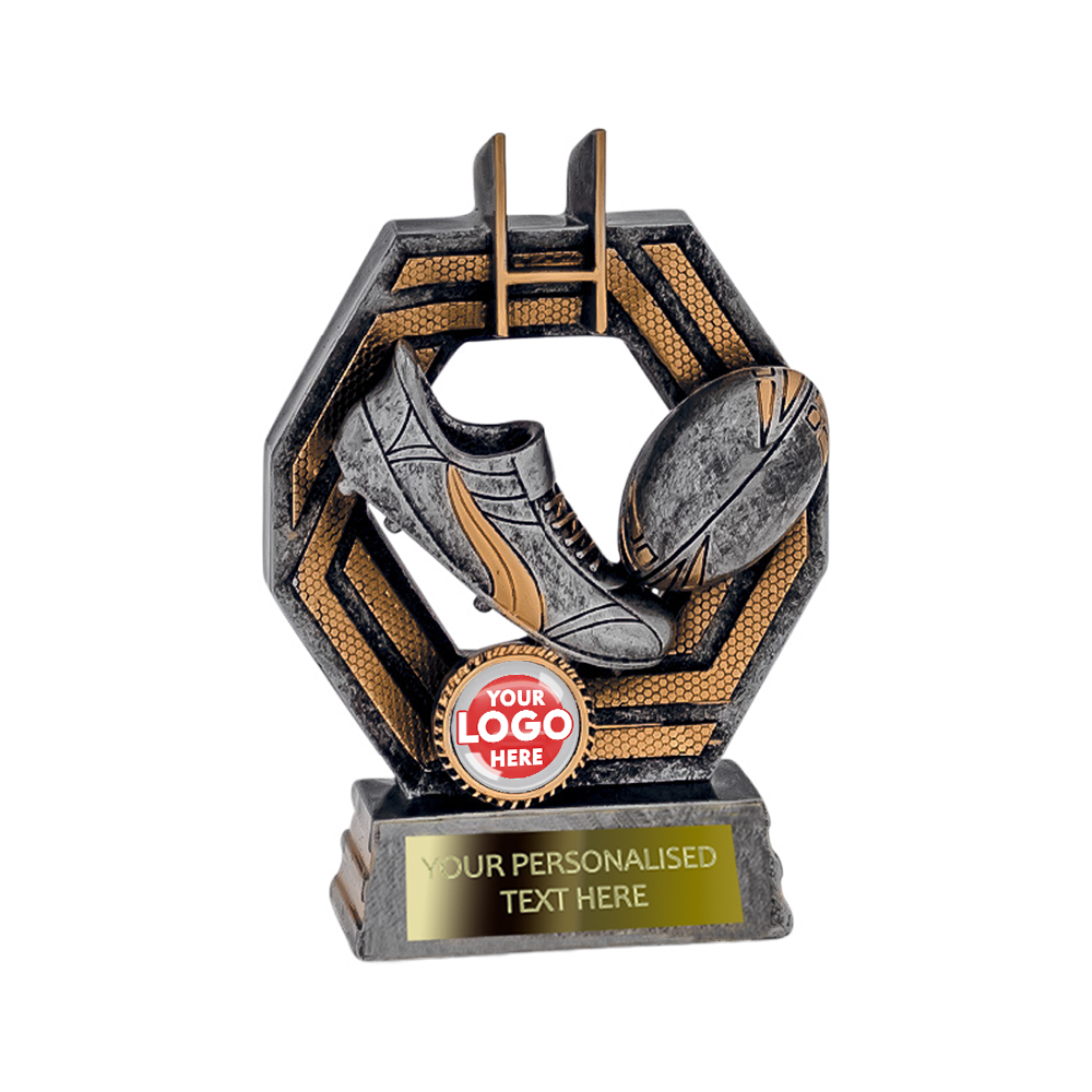 Antique Silver and Gold Rugby Award (RFTI1905/6ASG)