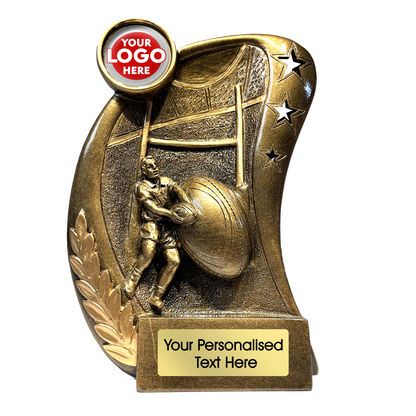 Gold  Rugby Ball & Player Design  (ROST195|196)