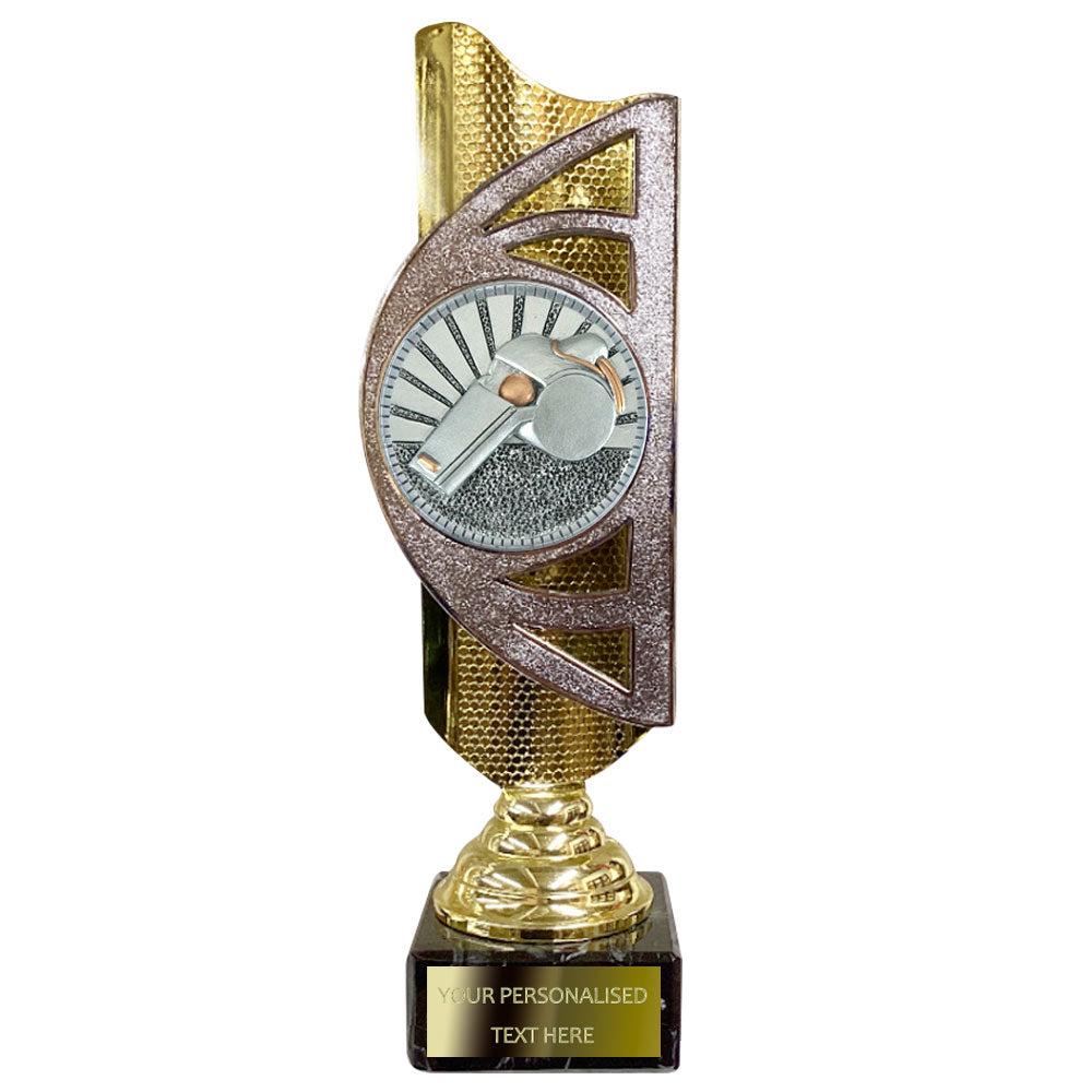 Gold and Silver Football Award (BS21A/B/C) With Embossed Football Design Option