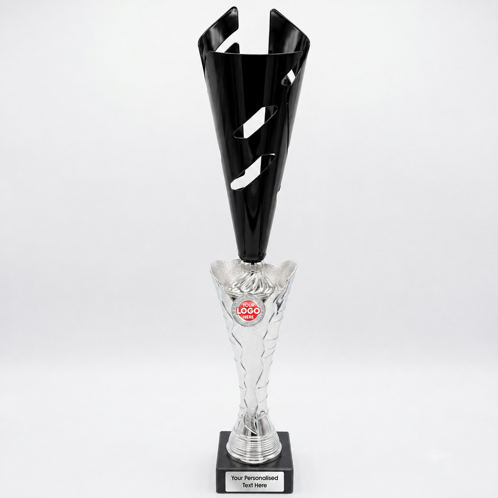 Black & Silver Large Contemporary Trophy