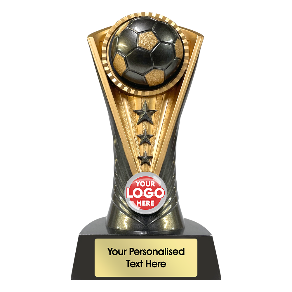 Football Trophy Award featuring Stars and Ball (SRS009)
