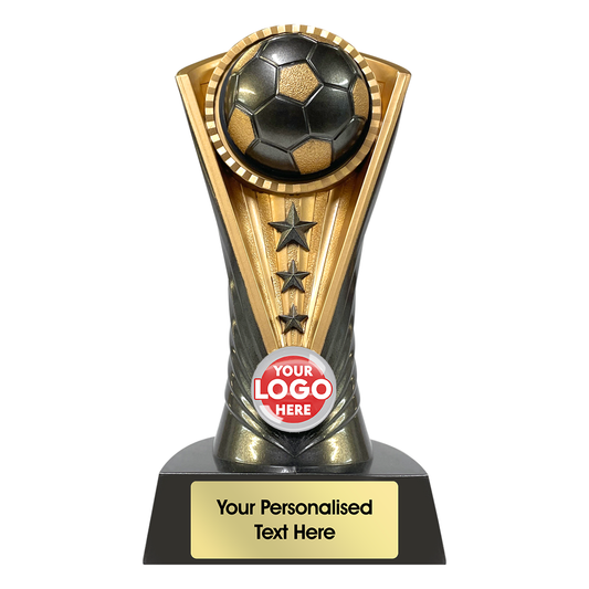 Football Trophy Award featuring Stars and Ball (SRS009)