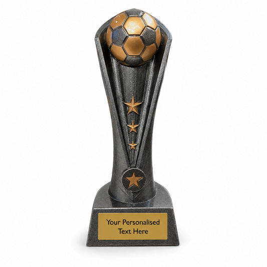 Football Column Trophy with Gold Stars (SRS0046)