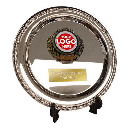 Wreath Design Salver (Plate) (T041D) BW Trophies