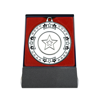 Multi-choice Medal in Red Flipover Box