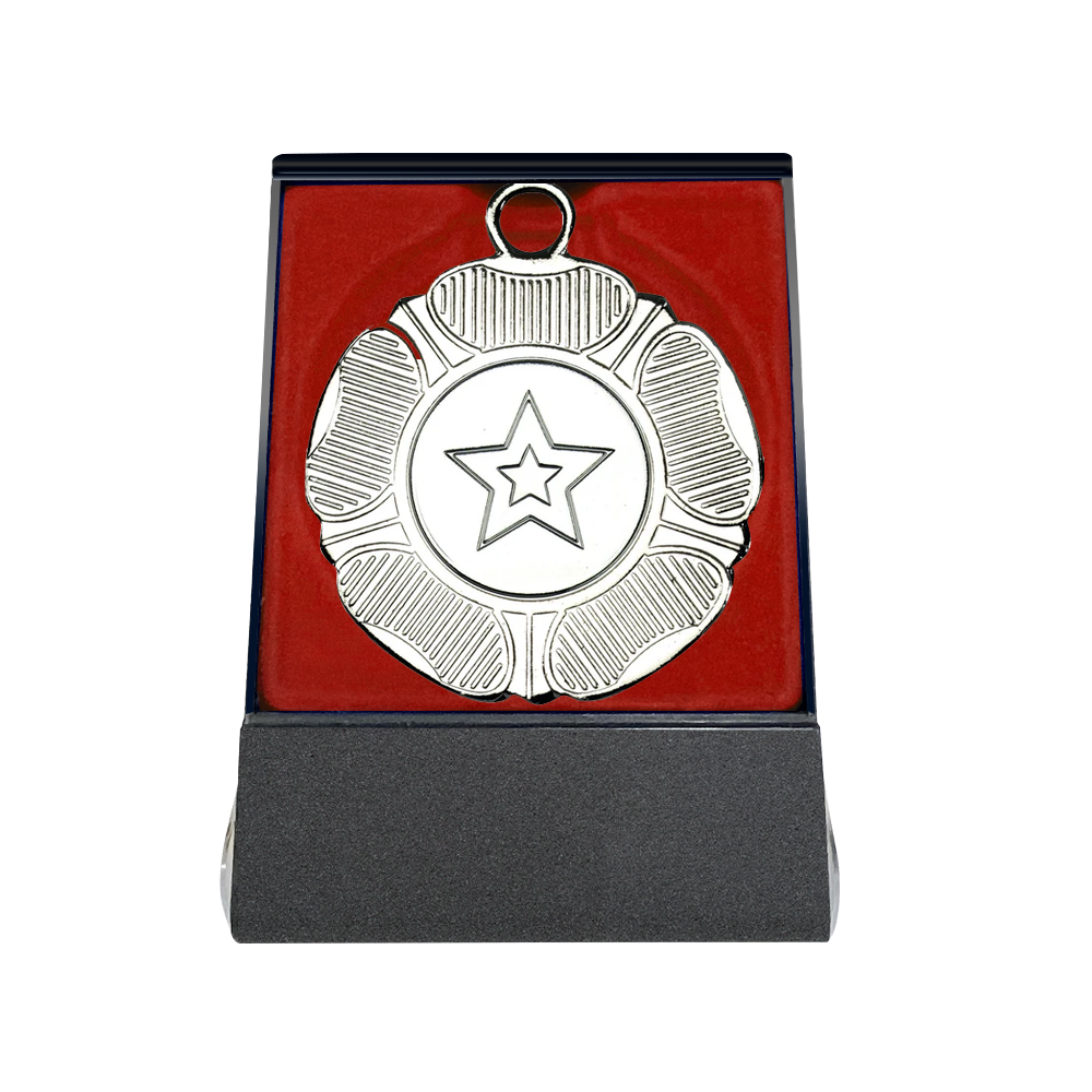 Multi-choice Medal in Red Flipover Box