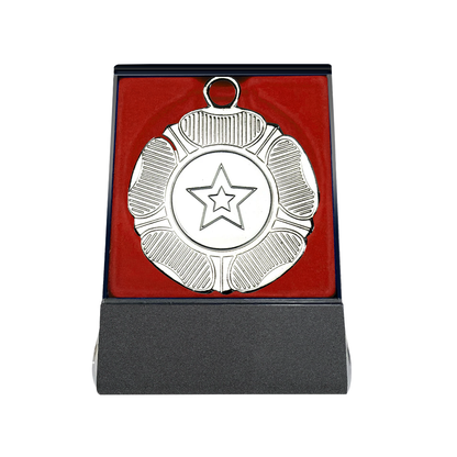 Multi-choice Medal in Red Flipover Box