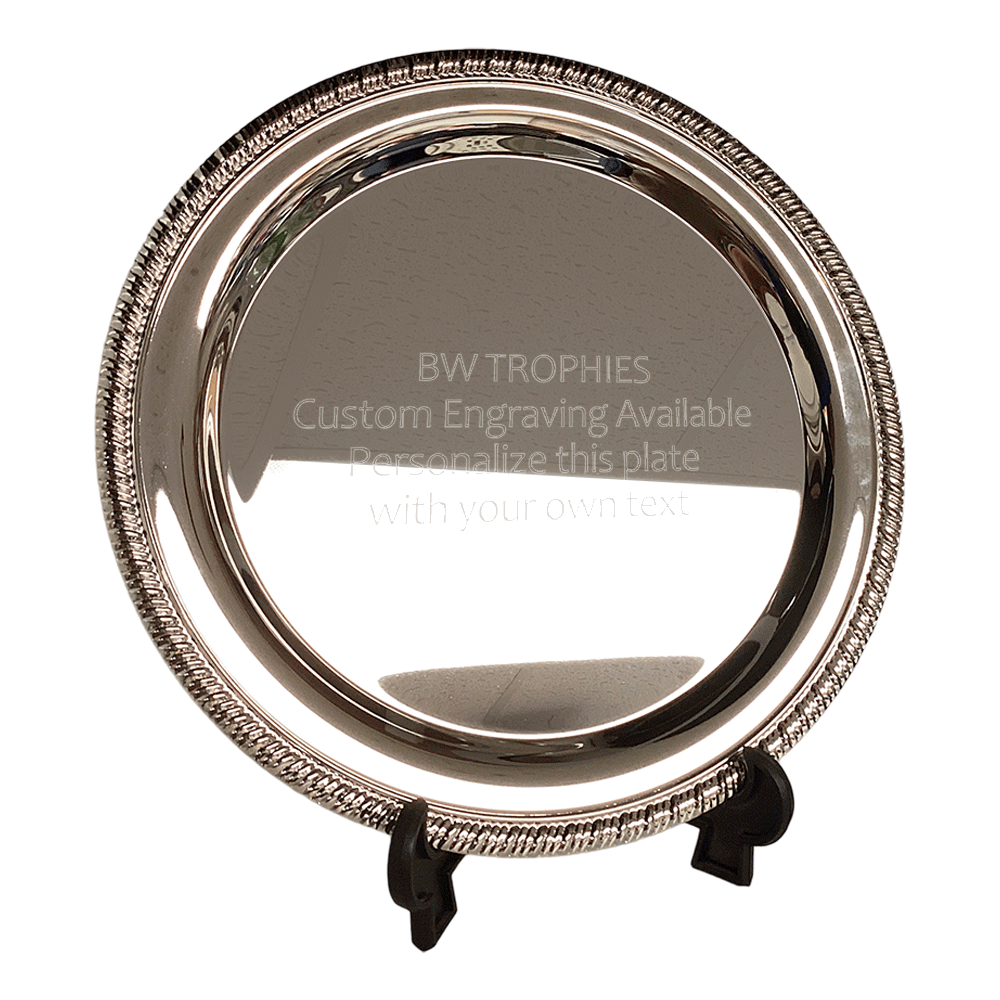 Wreath Design Salver (Plate) (T041D) BW Trophies