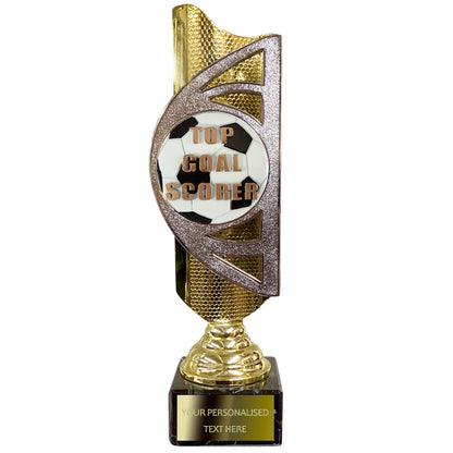 Gold and Silver Football Award (BS21A/B/C) With Embossed Football Design Option