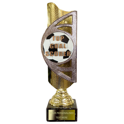 Gold and Silver Football Award (BS21A/B/C) With Embossed Football Design Option
