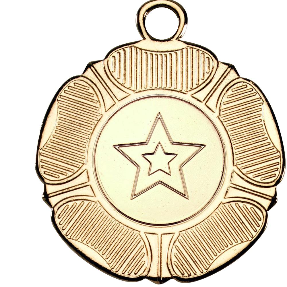 50mm Tudor Rose Medal on a Ribbon