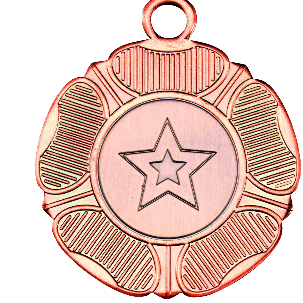 50mm Tudor Rose Medal on a Ribbon