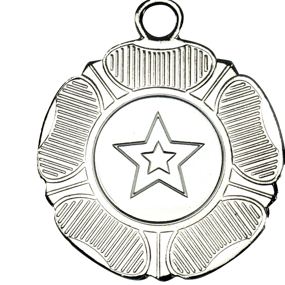 50mm Tudor Rose Medal on a Ribbon