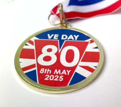 VE DAY Commemorative 50mm GBP Medal to honour the 80th anniversary of VE Day