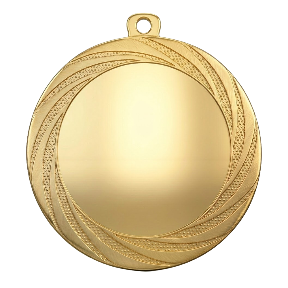 70mm Whirl Budget Medal with Gel Dome