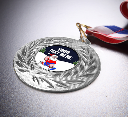 FREE SAMPLE Santa Wreath Medals with FREE SHIPPING BW Trophies