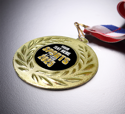 School Sports Day Wreath Design Flat Centre - MINIMUM ORDER 100