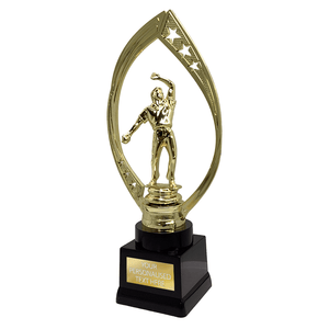 Stylish Cricket Trophy with Golden Bowler (X113 01)