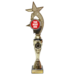Golden-based Trophy Award with Stars Design (X731-01)