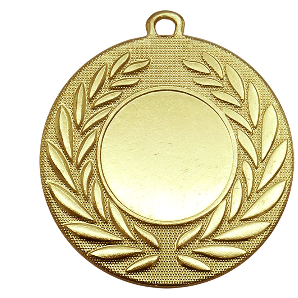50mm Classic Wreath Medal on a Ribbon